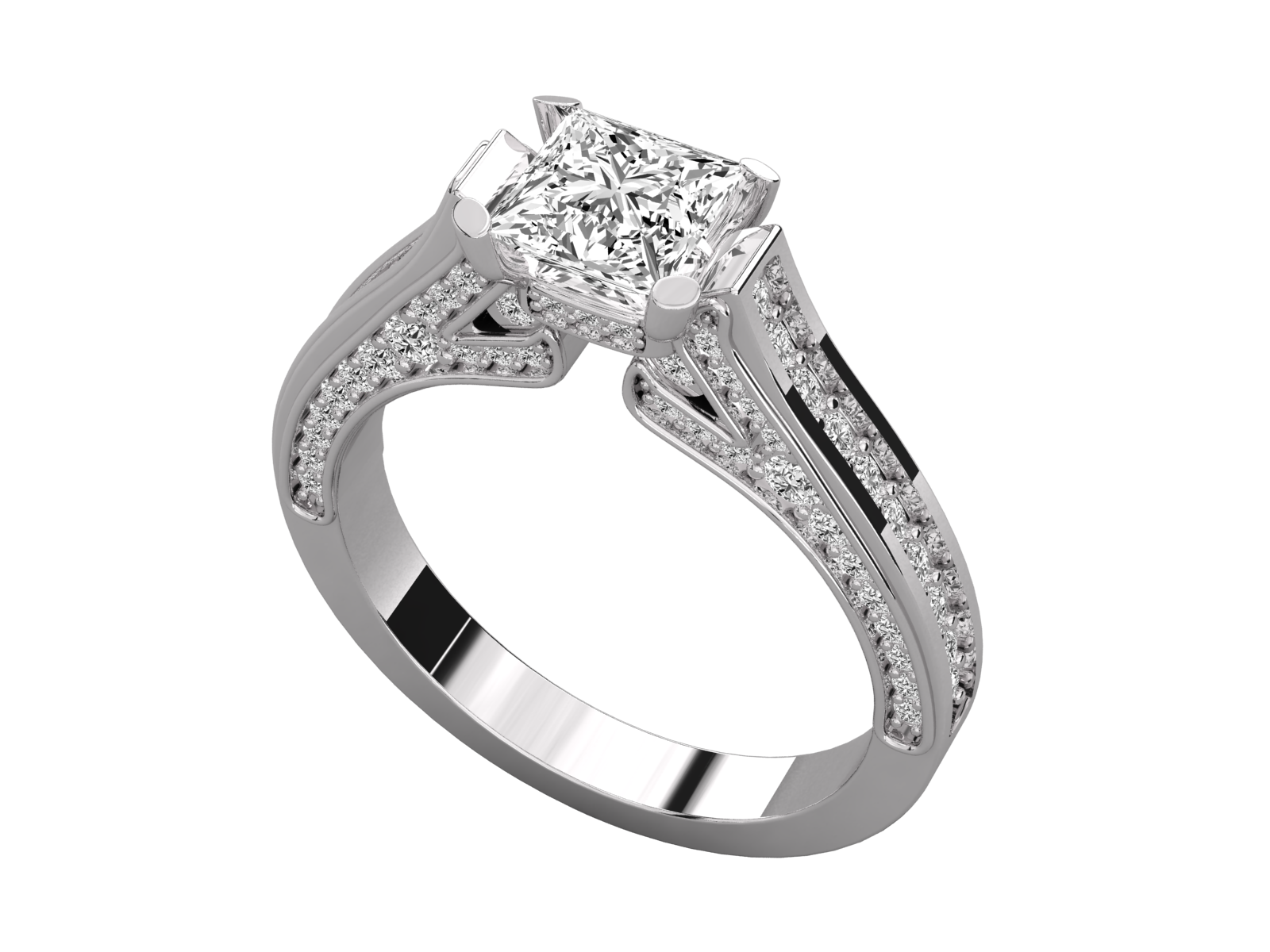 9K SOLITAIRE  LAB GROWN DIAMOND LADIES  RING.