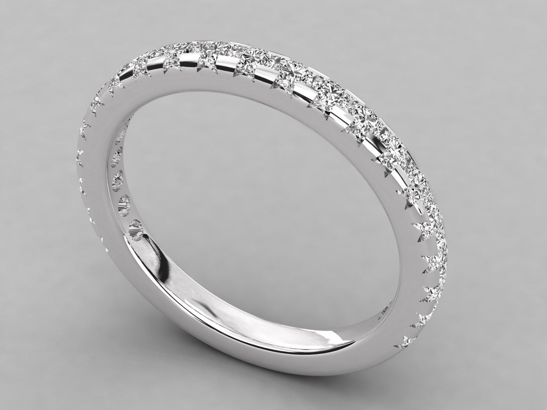 9K GOLD SOLITAIRE ROUND CUT LAB GROWN DIAMOND LADIES BRILLIANT RING.