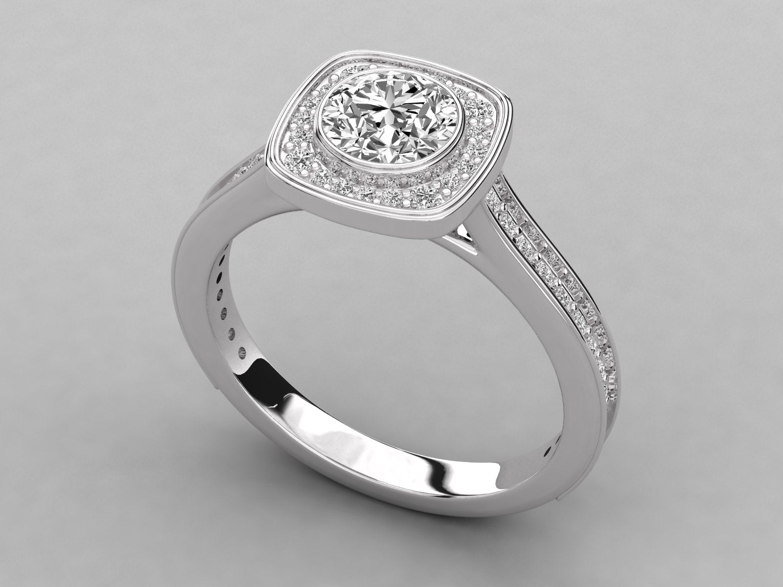 10K GOLD SOLITAIRE  DIAMOND LADIES  RING.