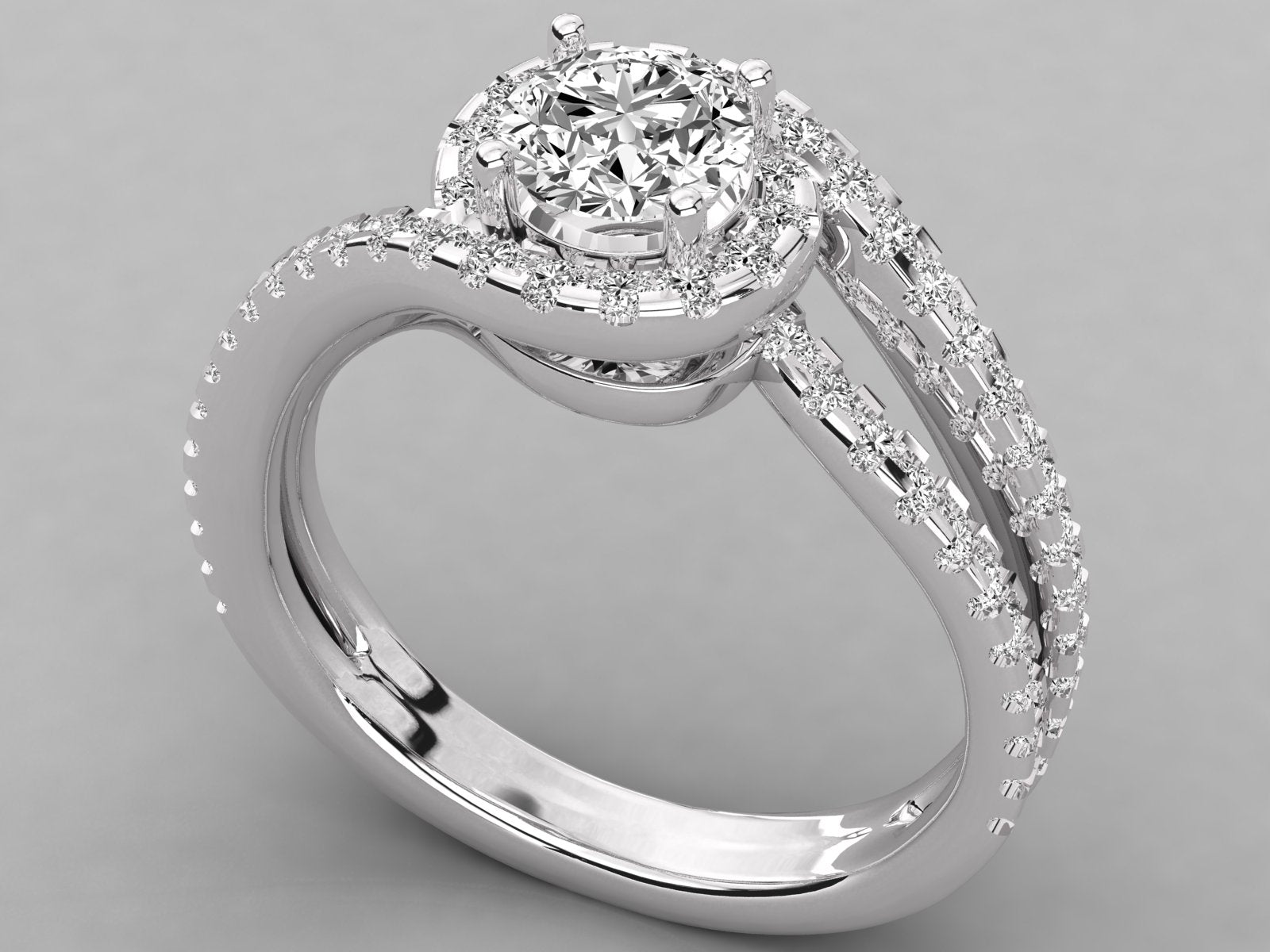 10K GOLD SOLITAIRE  LAB GROWN DIAMOND LADIES  RING.