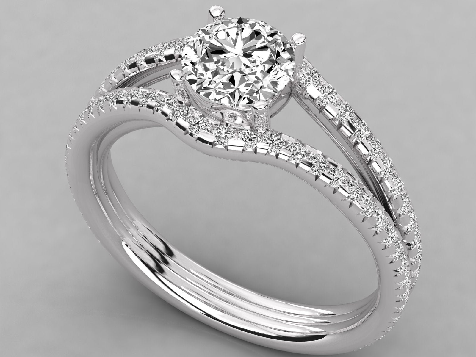 10K GOLD SOLITAIRE  LAB GROWN DIAMOND LADIES  RING.