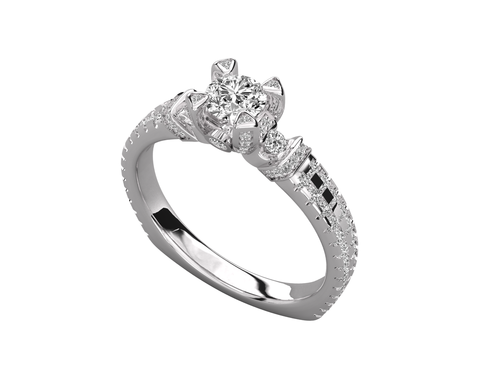 10K GOLD SOLITAIRE  LAB GROWN DIAMOND LADIES  RING.