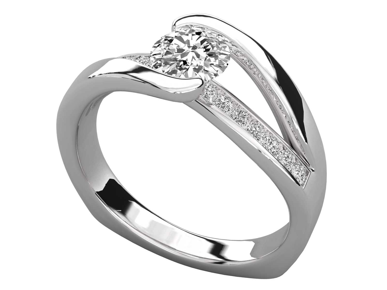 10K GOLD SOLITAIRE  LAB GROWN DIAMOND  BRILLIANT RING.