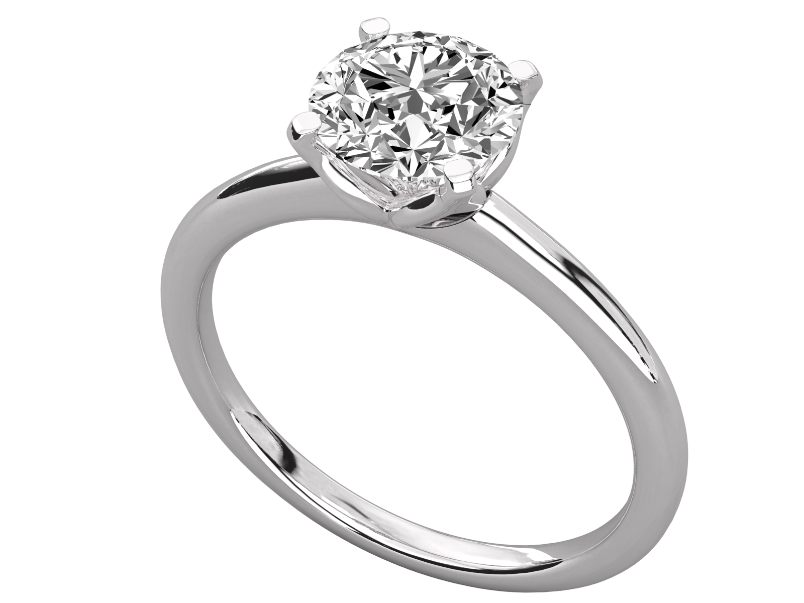 10K GOLD SOLITAIRE  LAB GROWN DIAMOND LADIES  RING.