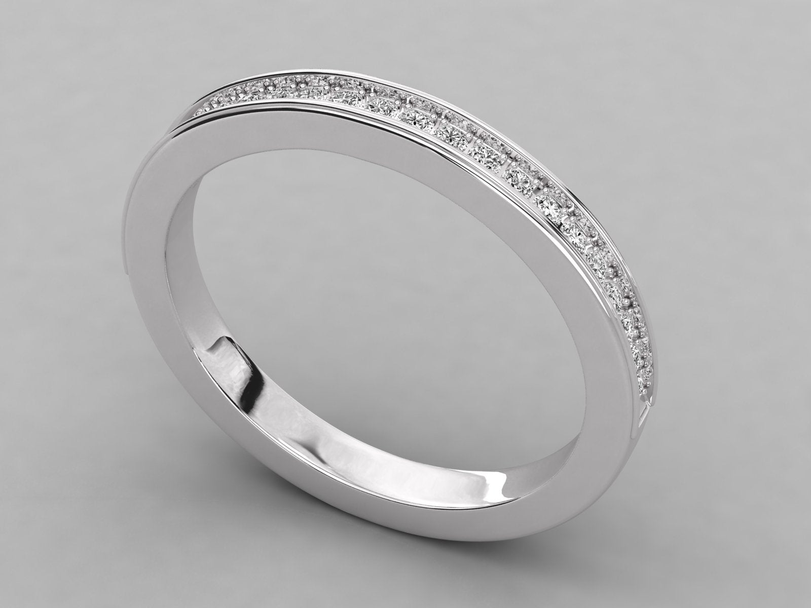 10K  LAB GROWN DIAMOND LADIES  RING.