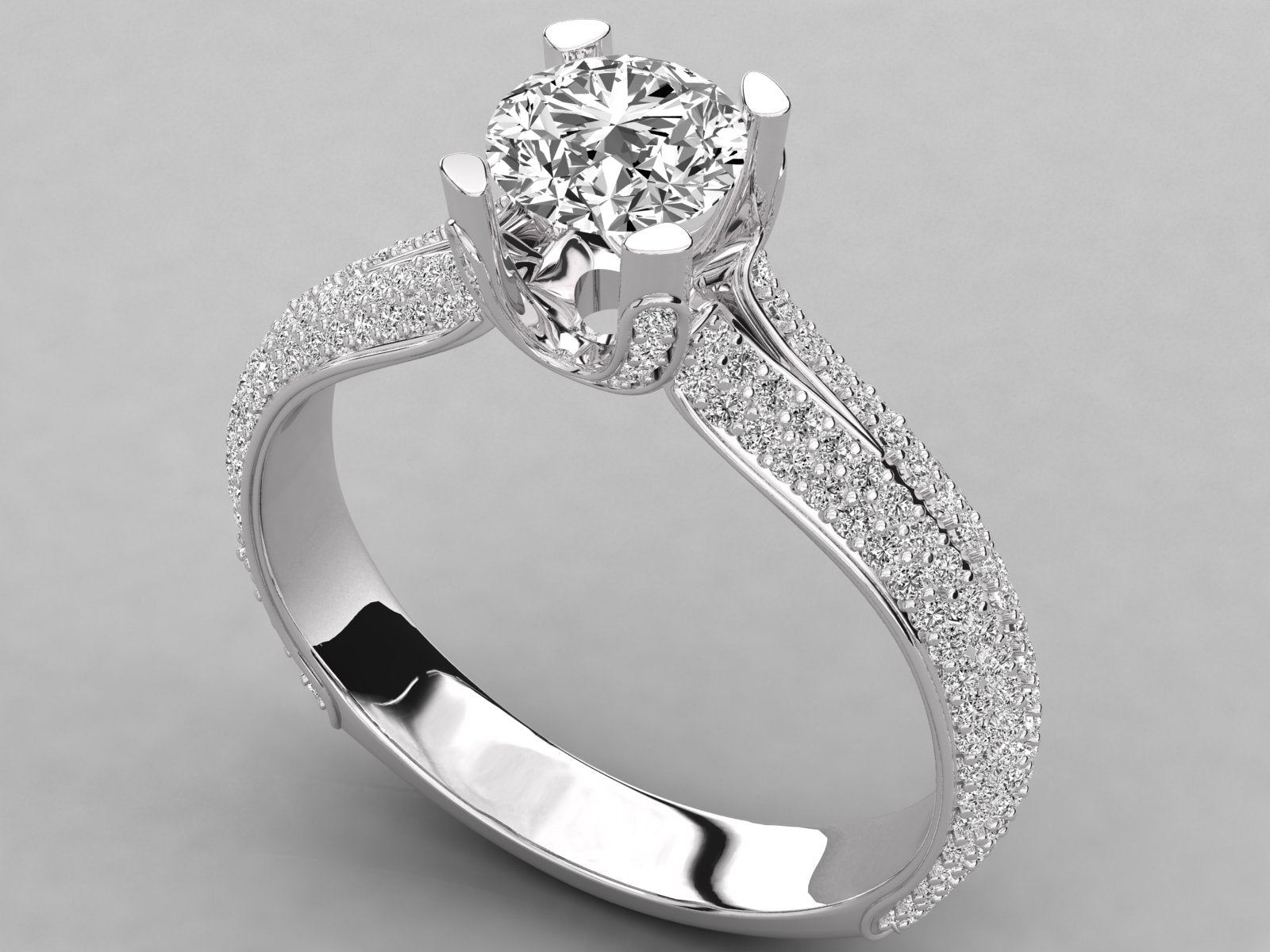 10K GOLD SOLITAIRE  LAB GROWN DIAMOND LADIES  RING.