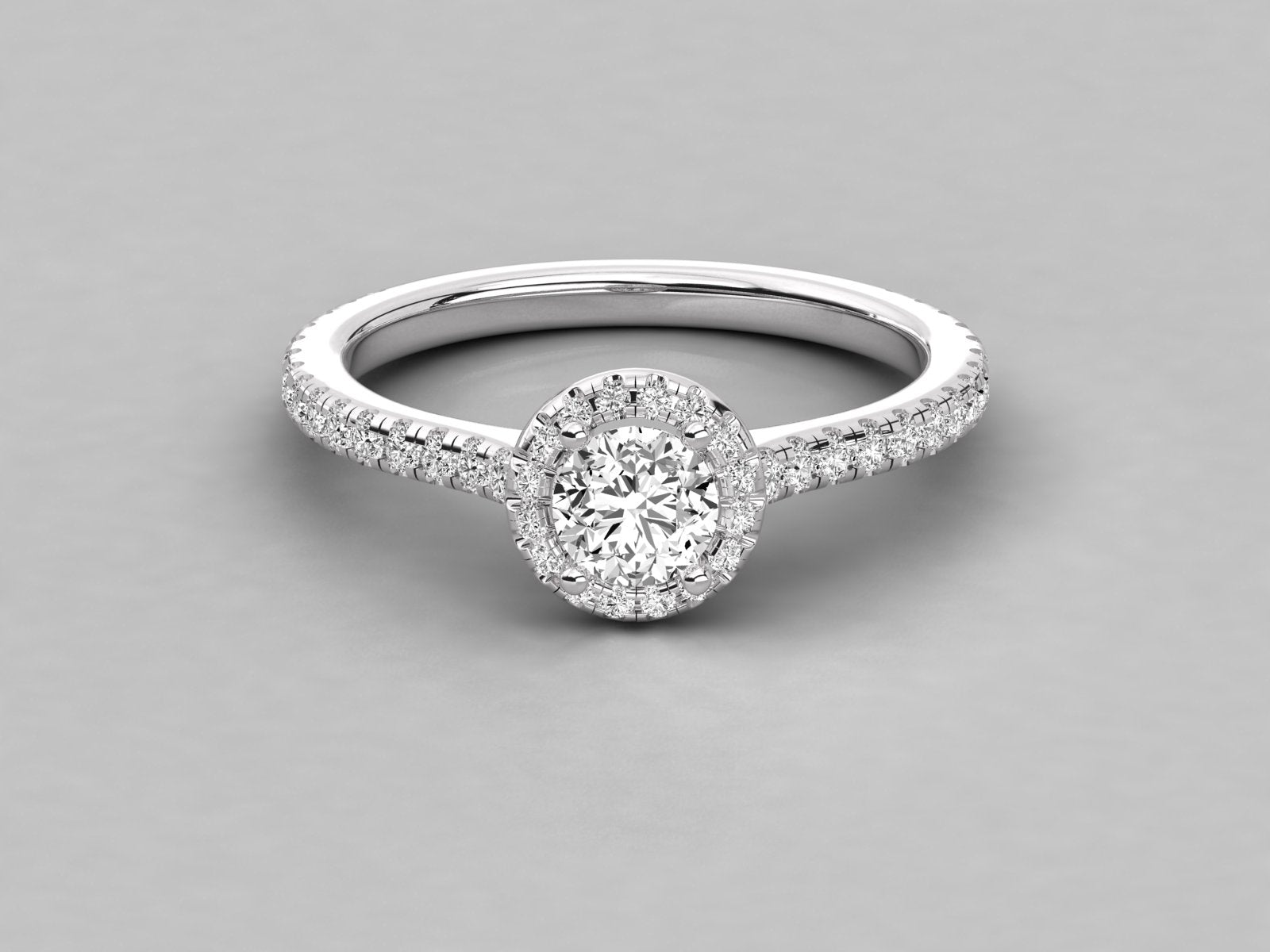 10K GOLD SOLITAIRE DIAMOND  BRILLIANT RING.