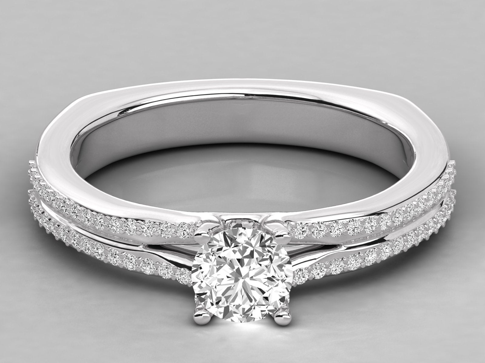 10K GOLD SOLITAIRE  BRILLIANT RING.