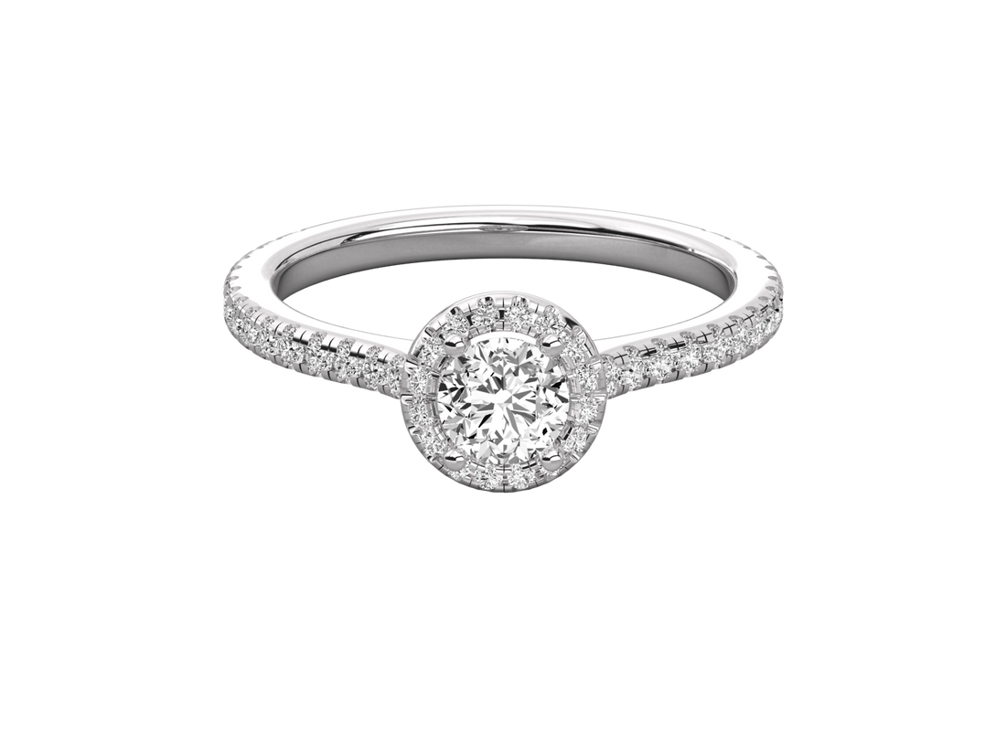 10K GOLD SOLITAIRE DIAMOND  BRILLIANT RING.