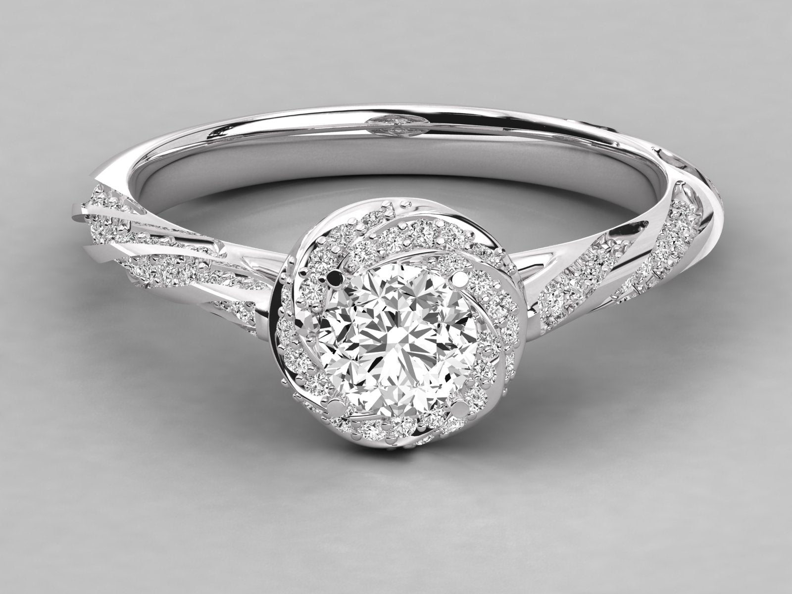 10k GOLD SOLITAIRE  LAB GROWN DIAMOND RING.