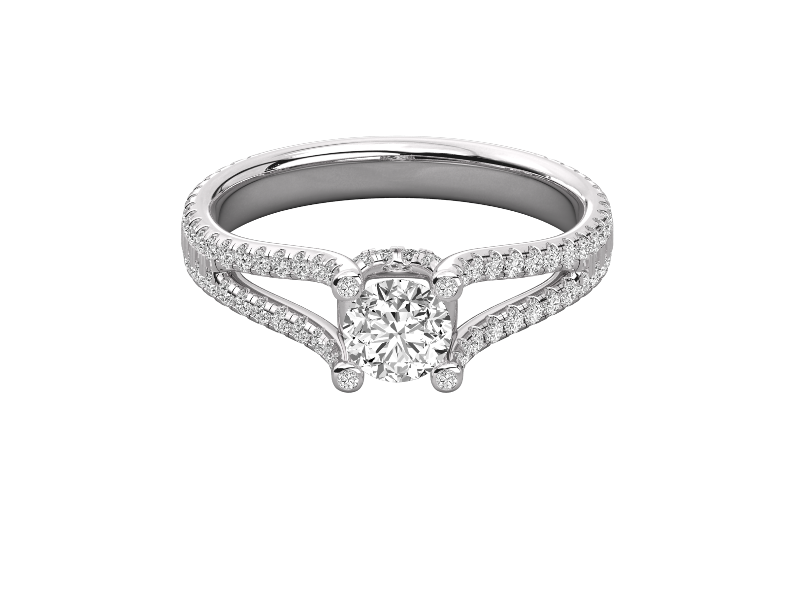 10K GOLD SOLITAIRE  LAB GROWN DIAMOND  BRILLIANT RING.