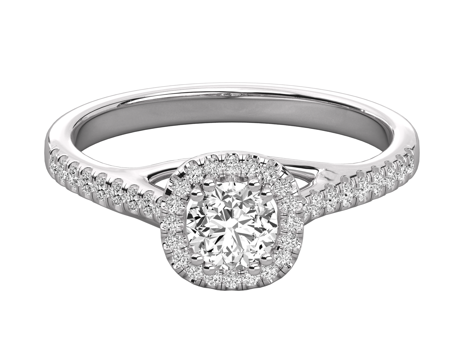 10K GOLD LAB GROWN DIAMOND RING.