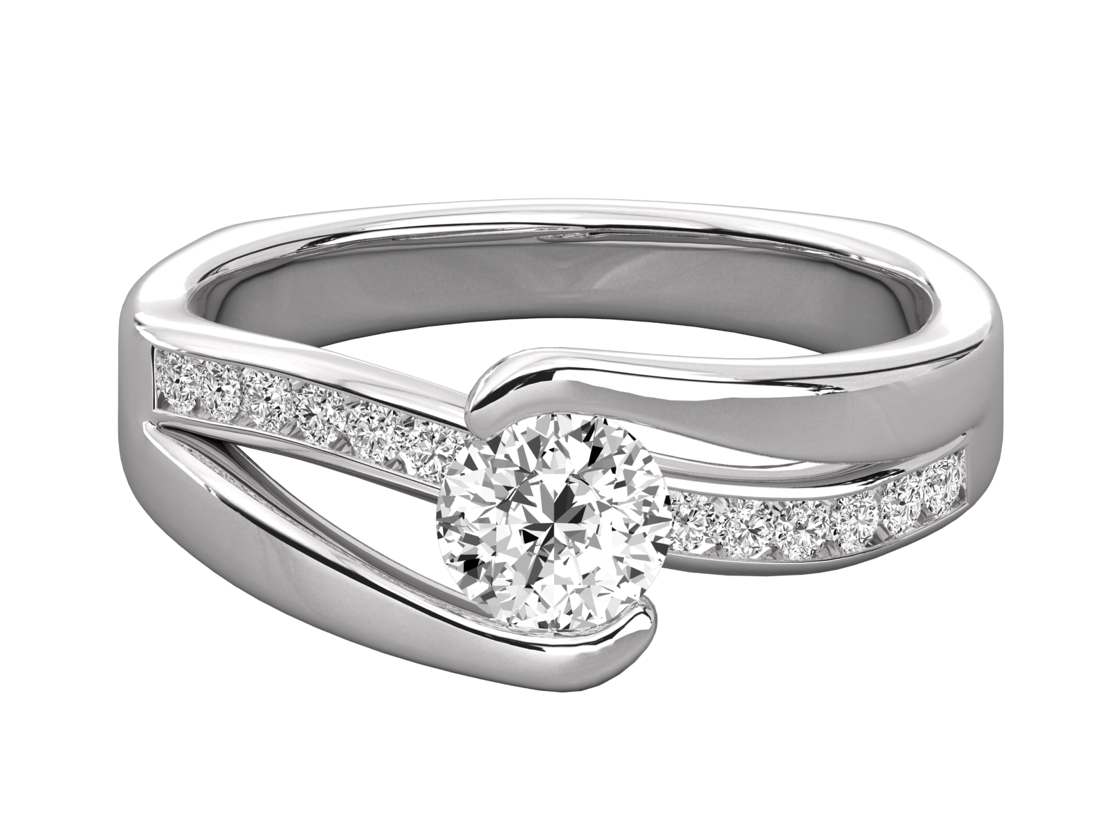 10K GOLD SOLITAIRE  LAB GROWN DIAMOND  BRILLIANT RING.