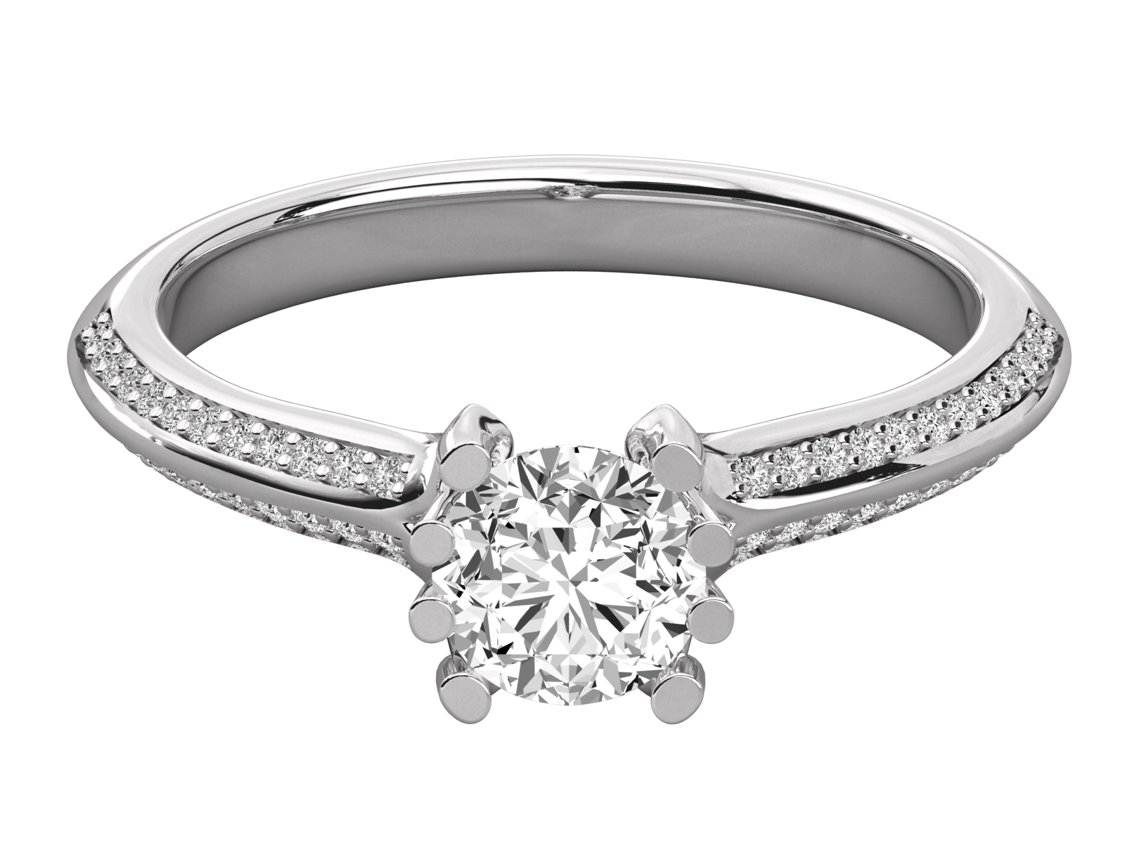 10K GOLD SOLITAIRE  LAB GROWN DIAMOND LADIES  RING.
