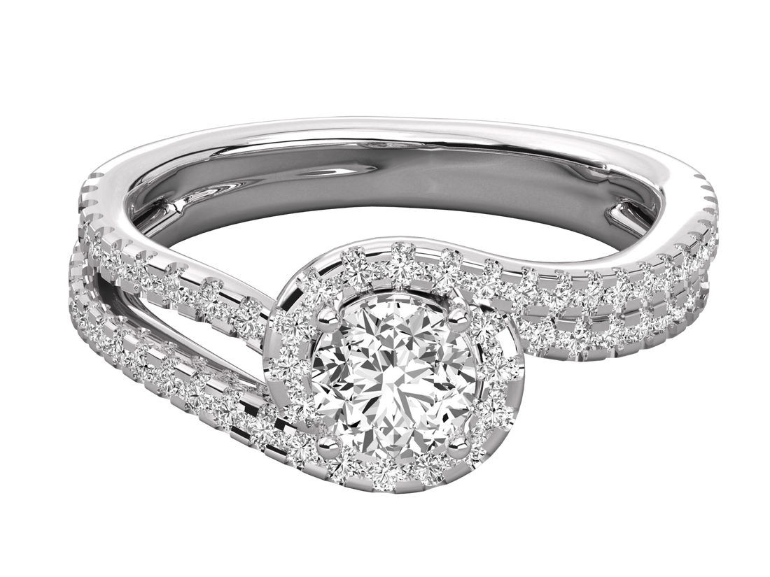 10K GOLD SOLITAIRE  LAB GROWN DIAMOND LADIES  RING.