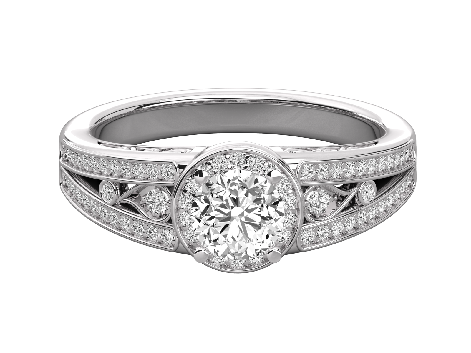 DIAMOND RING 18K GOLD SOLITAIRE  DIAMOND LADIES  RING.