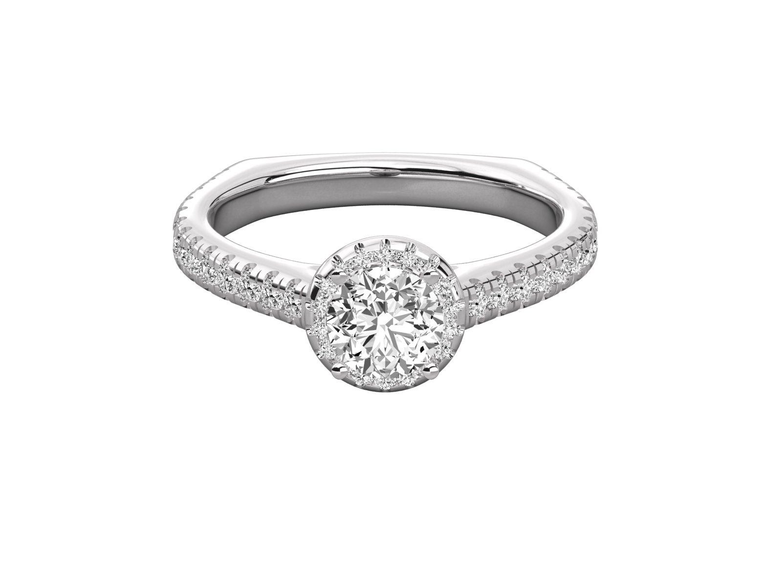 14K GOLD SOLITAIRE  DIAMOND LADIES BRILLIANT RING.