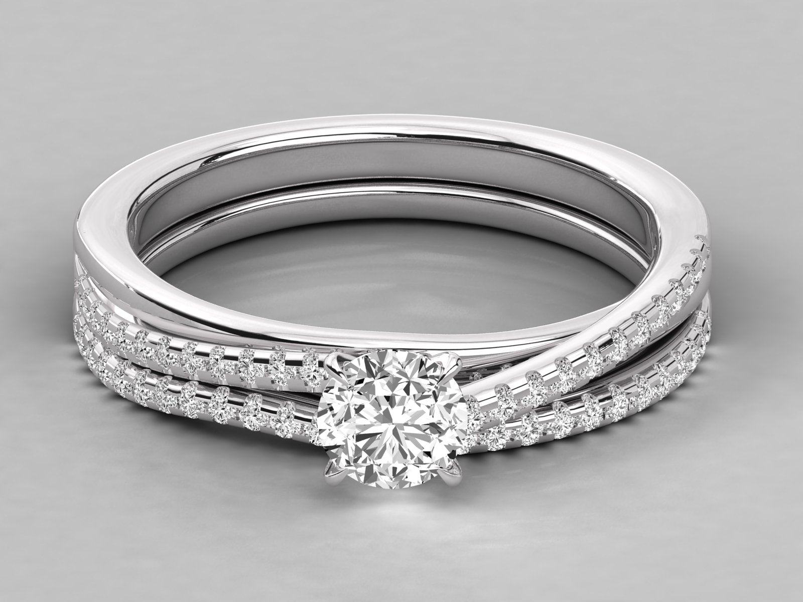 10K GOLD SOLITAIRE  LAB GROWN DIAMOND LADIES  RING.