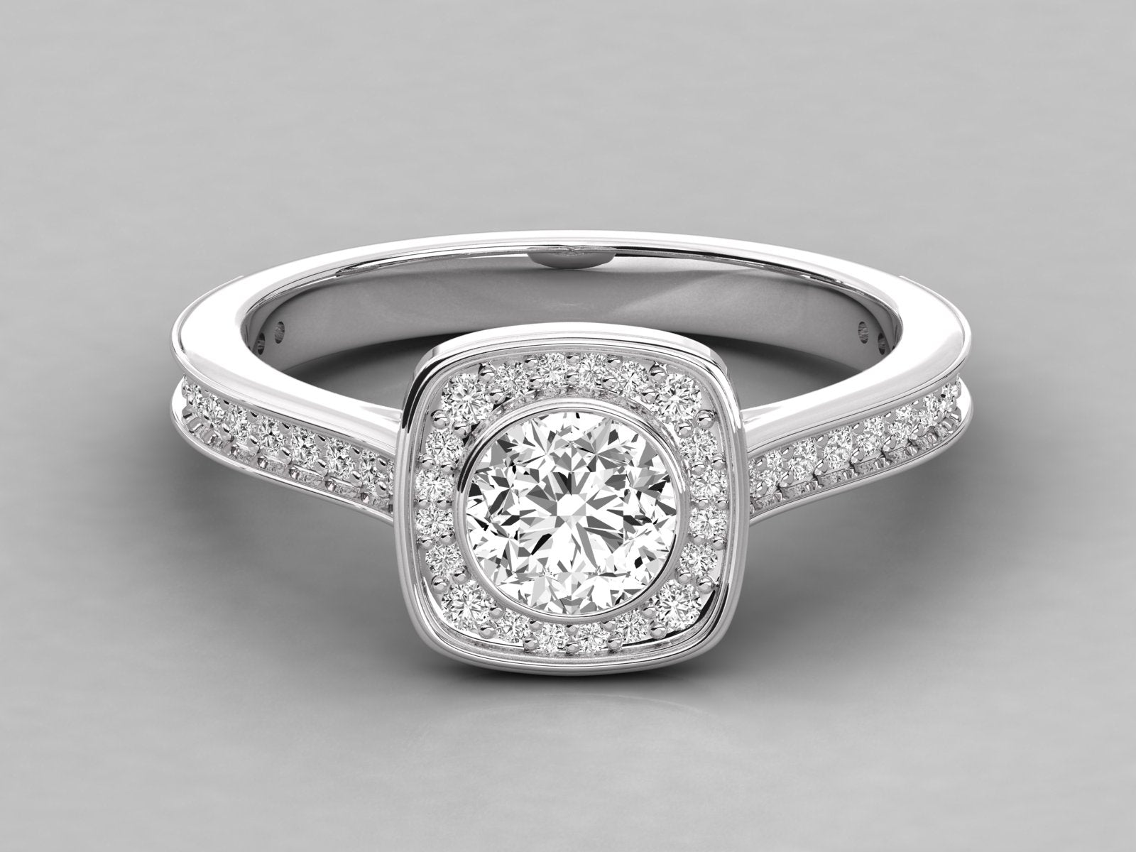10K GOLD SOLITAIRE  DIAMOND LADIES  RING.
