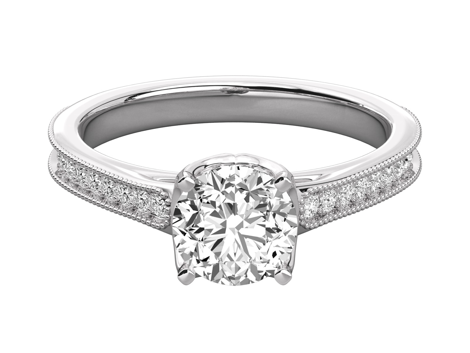 10K GOLD SOLITAIRE  LAB GROWN DIAMOND LADIES  RING.