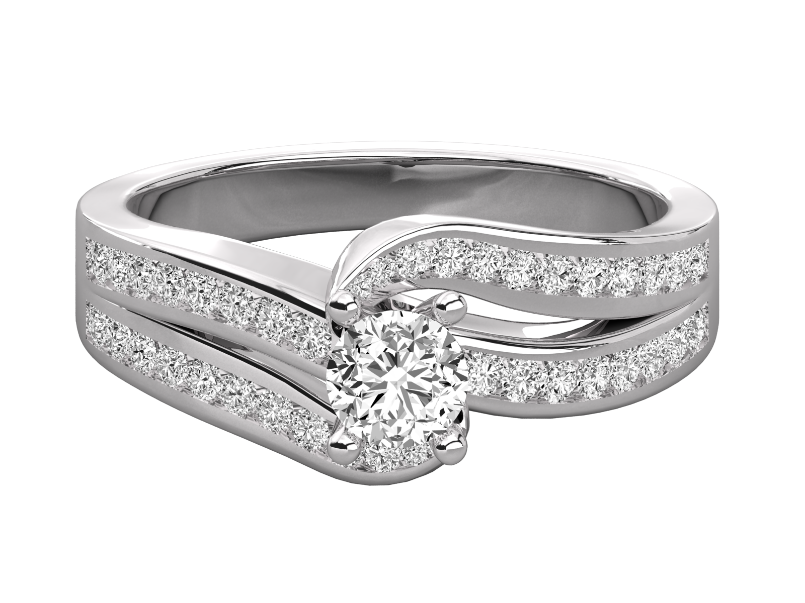9K GOLD SOLITAIRE LAB GROWN DIAMOND  BRILLIANT RING.