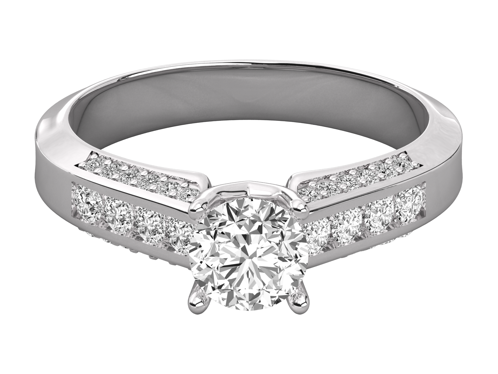 10K GOLD SOLITAIRE  LAB GROWN DIAMOND LADIES  RING.