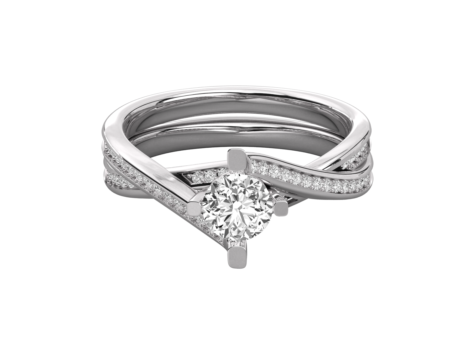 10K GOLD SOLITAIRE LAB GROWN DIAMOND  BRILLIANT RING.