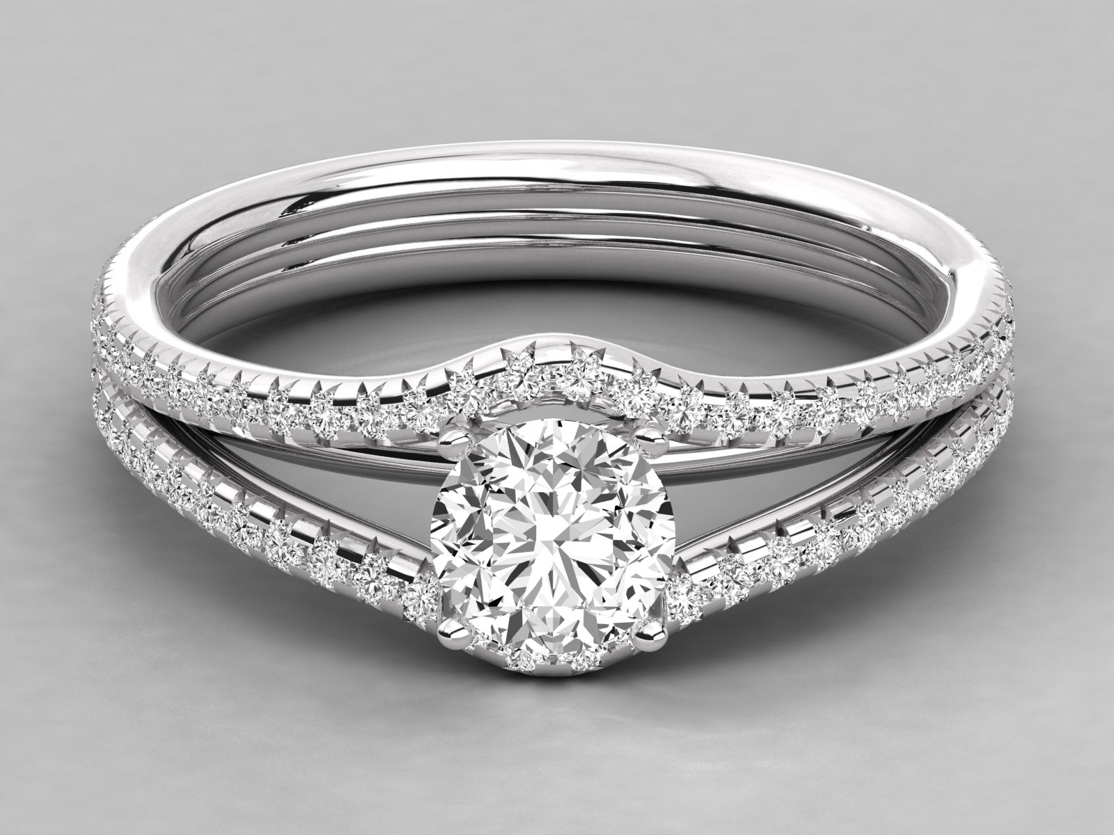 10K GOLD SOLITAIRE  LAB GROWN DIAMOND LADIES  RING.