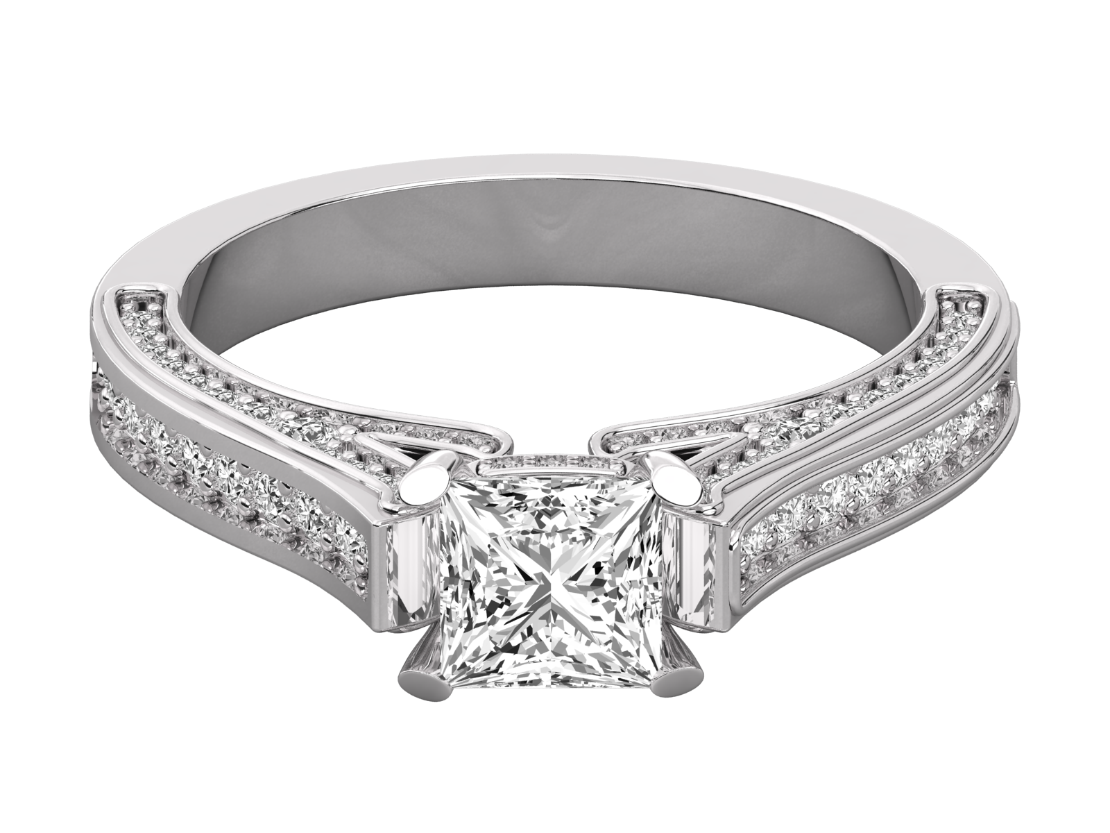 9K SOLITAIRE  LAB GROWN DIAMOND LADIES  RING.
