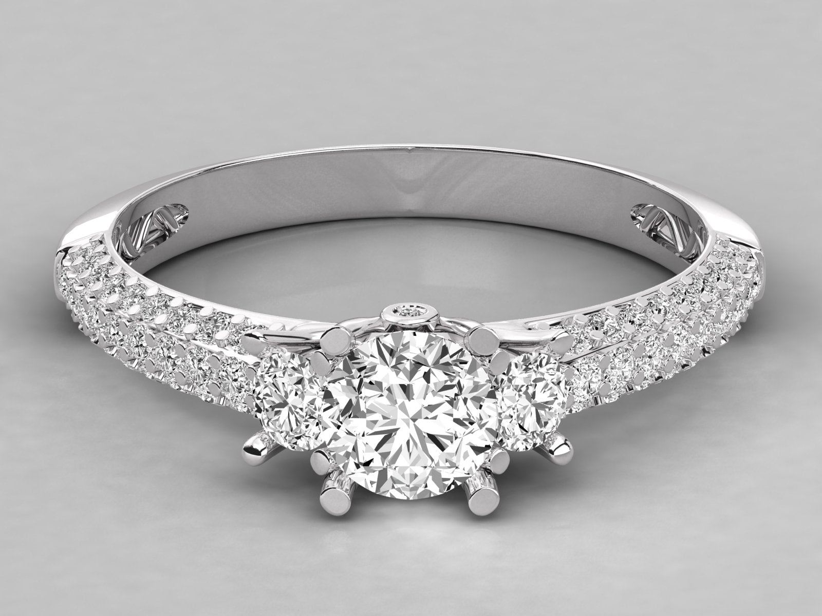 10K GOLD SOLITAIRE  LAB GROWN DIAMOND LADIES  RING.