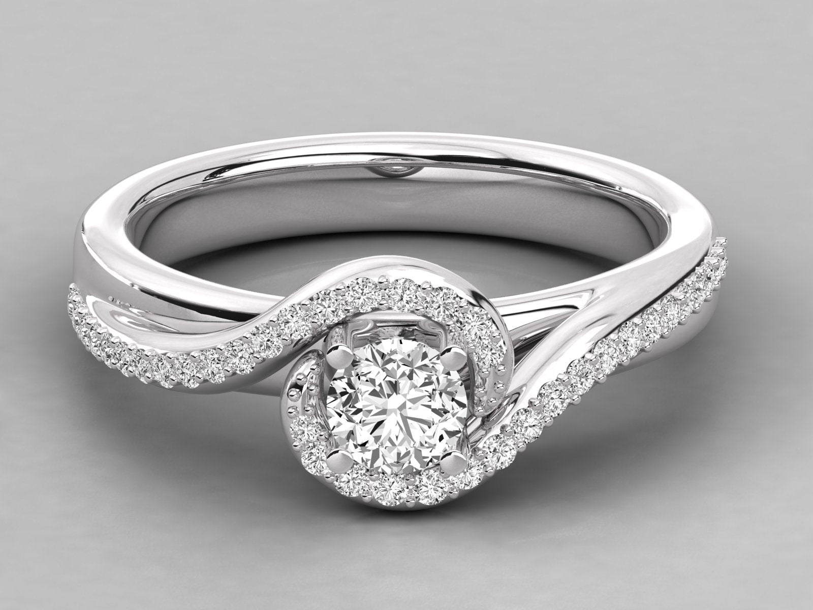 10K GOLD SOLITAIRE  LAB GROWN DIAMOND LADIES  RING.