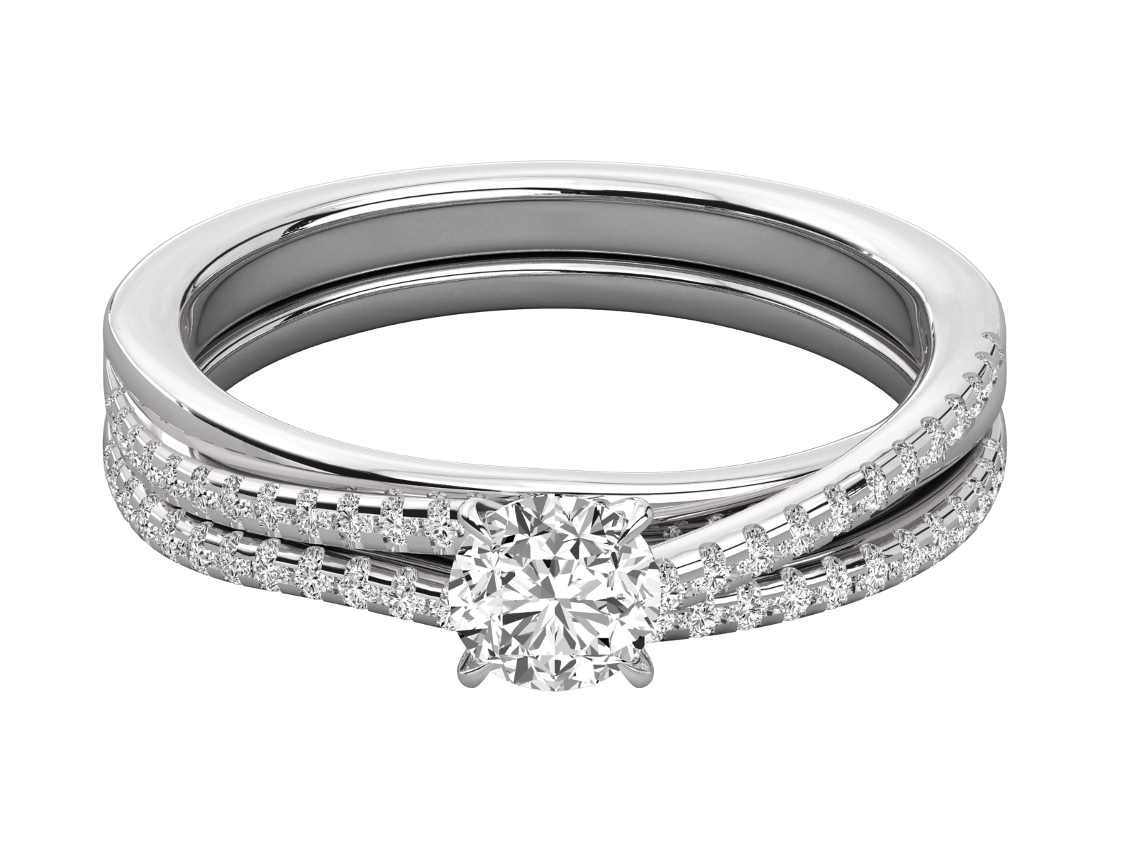 10K GOLD SOLITAIRE  LAB GROWN DIAMOND LADIES  RING.