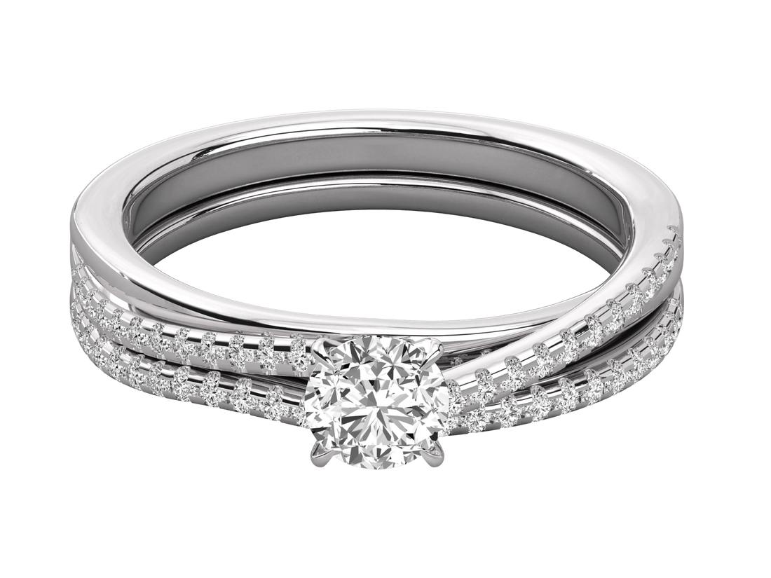 10K GOLD SOLITAIRE  LAB GROWN DIAMOND LADIES  RING.