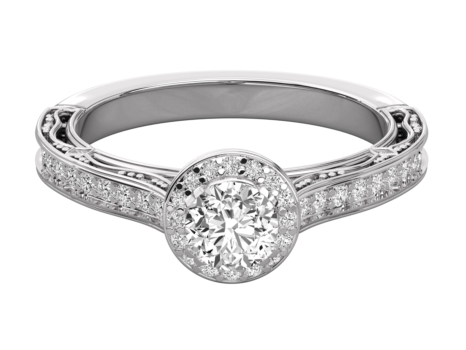 9K GOLD SOLITAIRE LAB GROWN DIAMOND LADIES  RING.