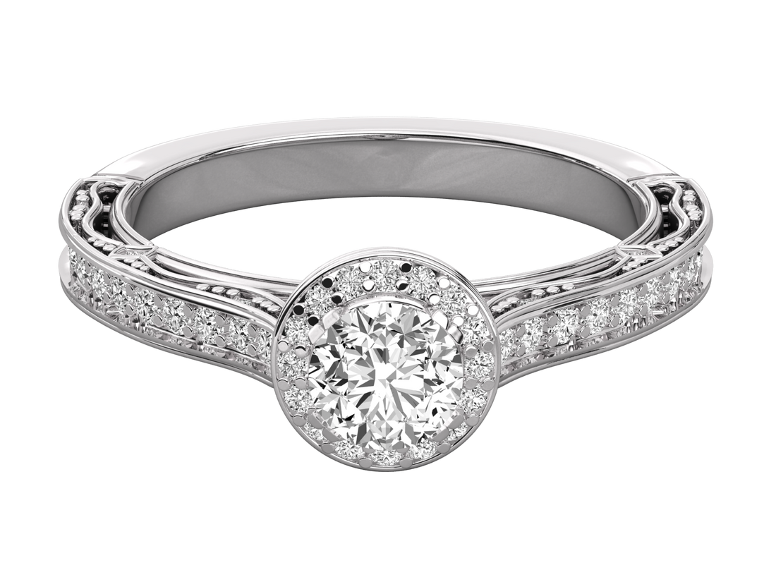 10K GOLD SOLITAIRE  LAB GROWN DIAMOND LADIES  RING.