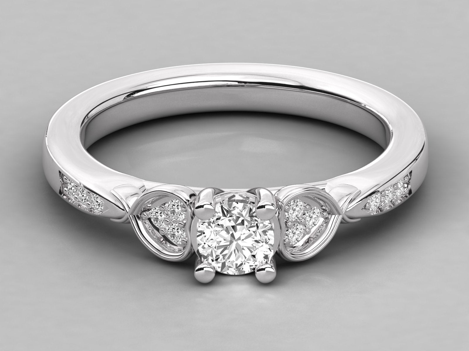 10K GOLD SOLITAIRE  LAB GROWN DIAMOND LADIES  RING.