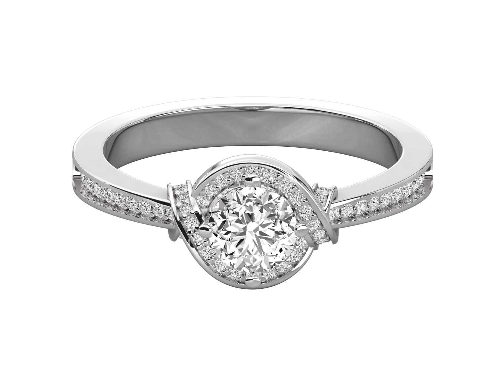 10K GOLD SOLITAIRE DIAMOND RING.