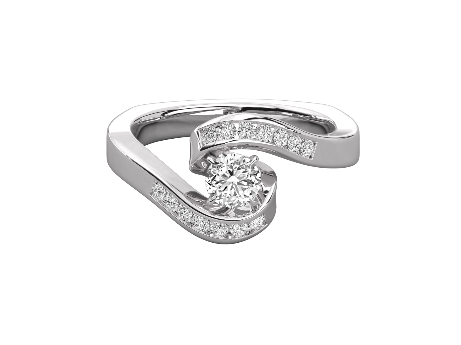 10K GOLD SOLITAIRE  LAB GROWN DIAMOND LADIES  RING.
