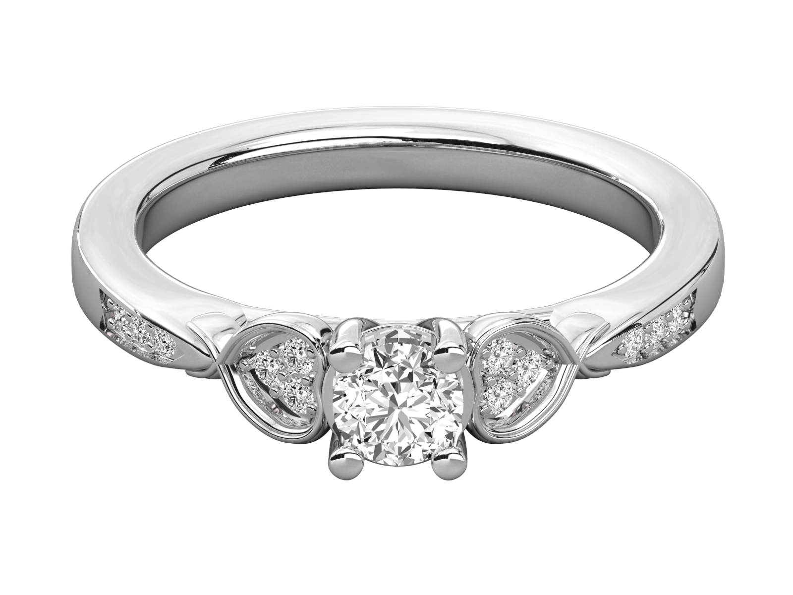 10K GOLD SOLITAIRE  LAB GROWN DIAMOND LADIES  RING.