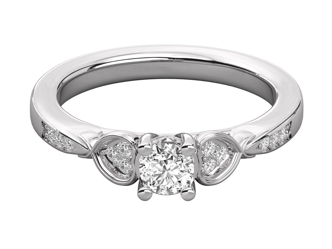 10K GOLD SOLITAIRE  LAB GROWN DIAMOND LADIES  RING.