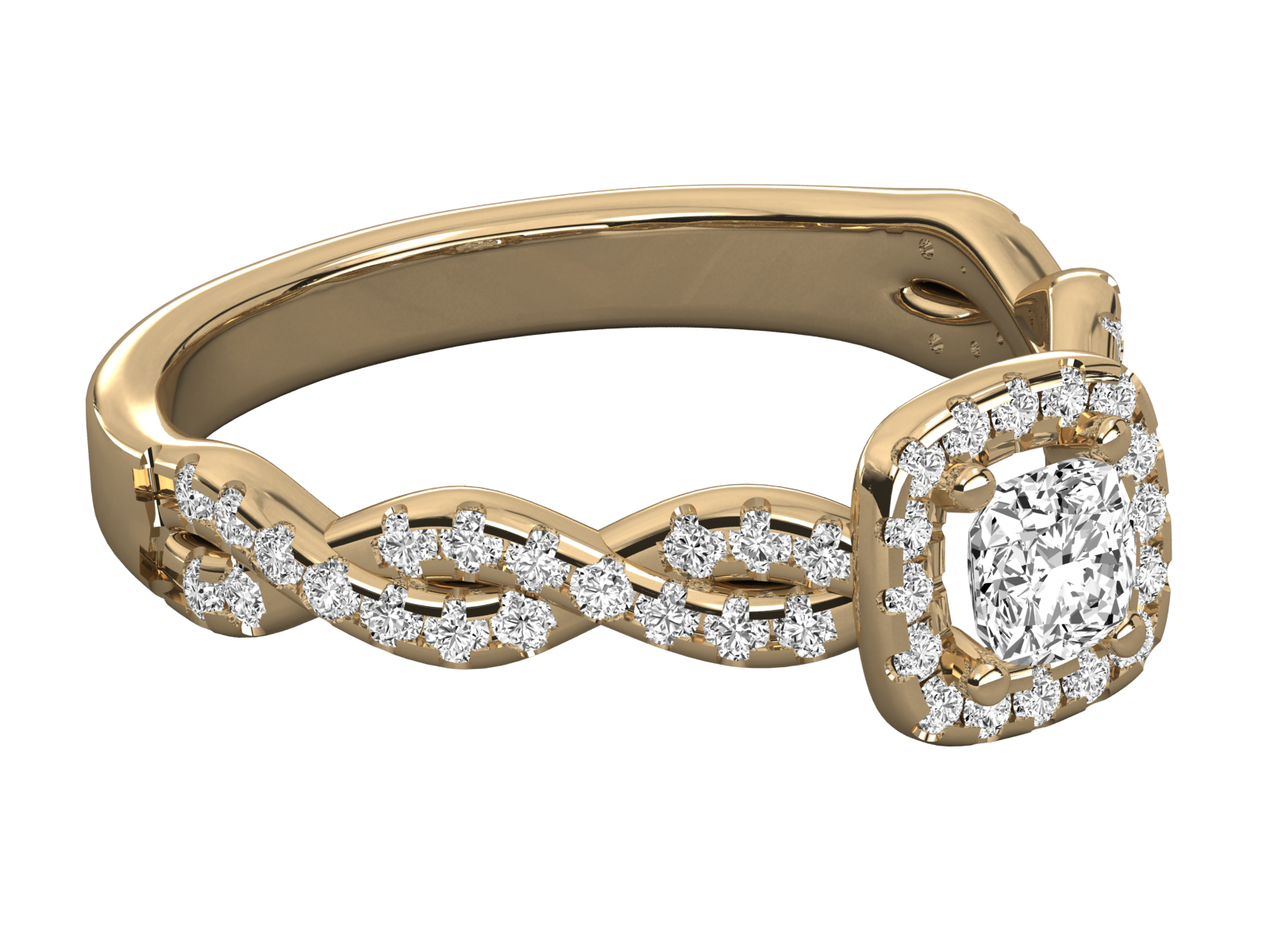 10K GOLD SOLITAIRE  LAB GROWN DIAMOND LADIES  RING.
