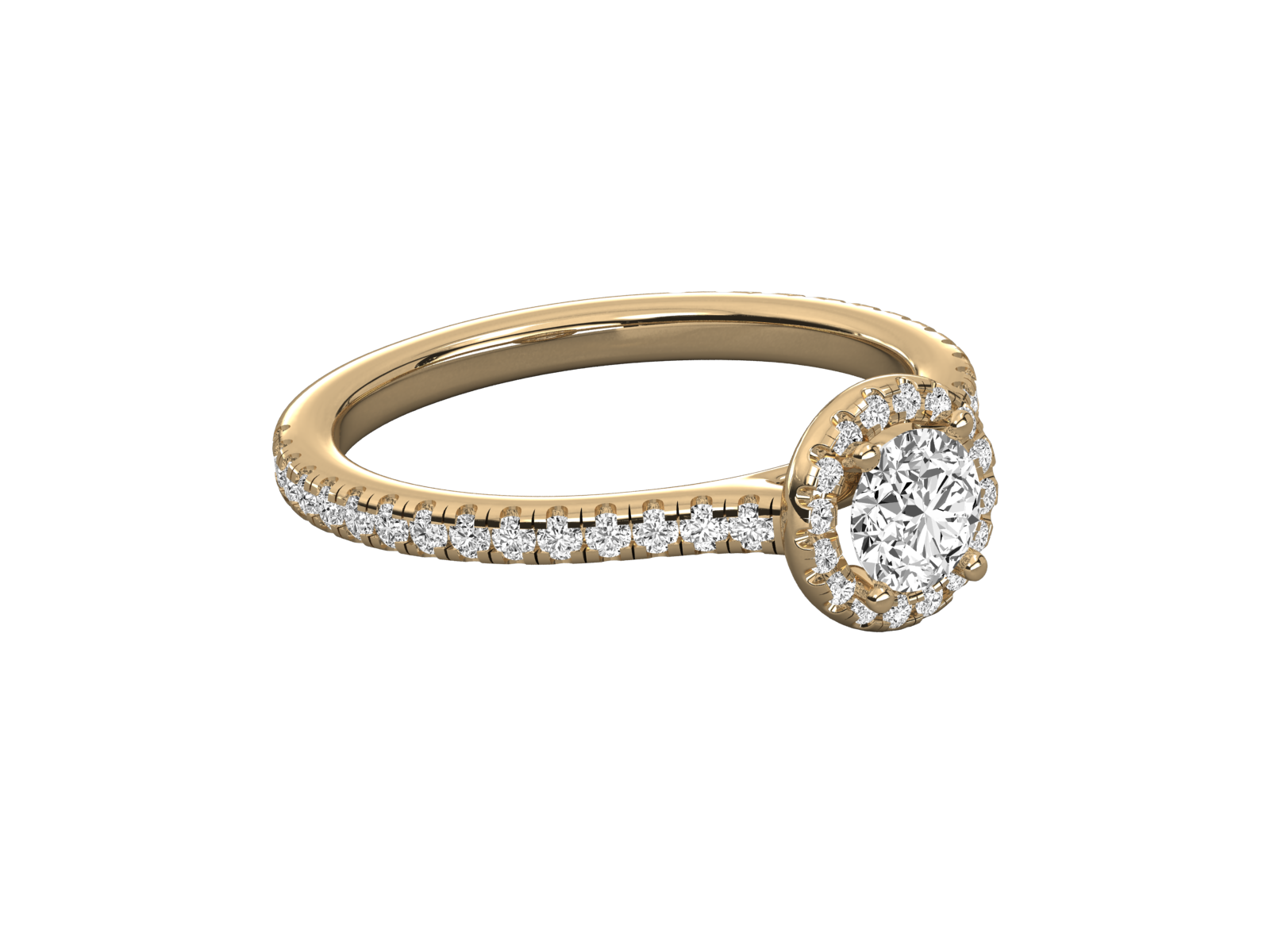 10K GOLD SOLITAIRE DIAMOND  BRILLIANT RING.