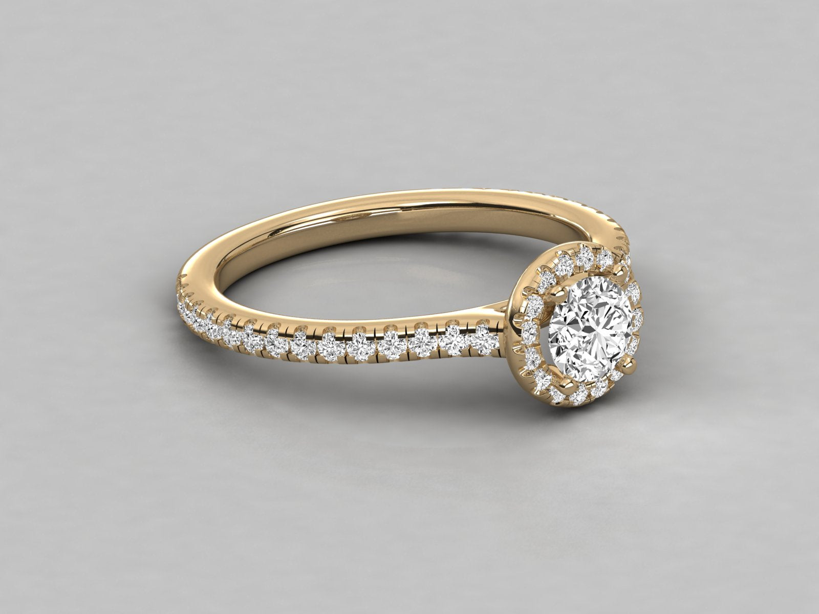 10K GOLD SOLITAIRE DIAMOND  BRILLIANT RING.