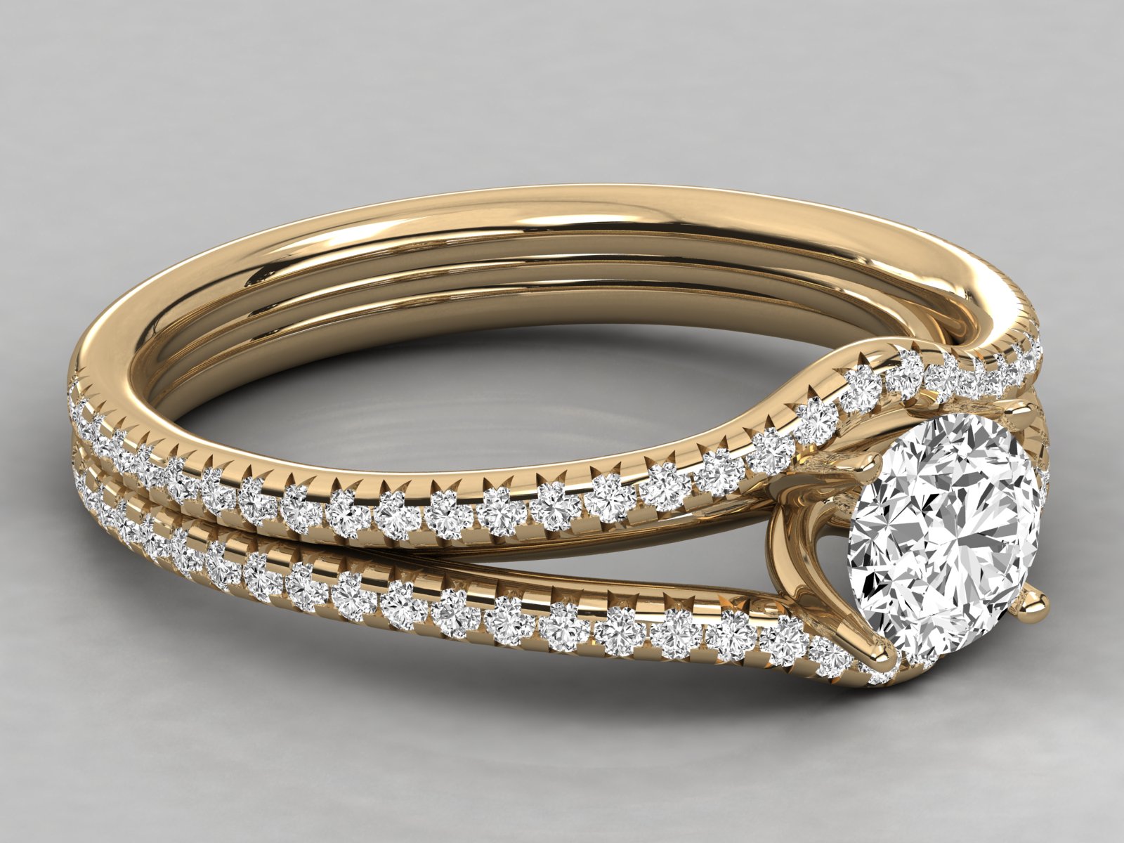 10K GOLD SOLITAIRE  LAB GROWN DIAMOND LADIES  RING.