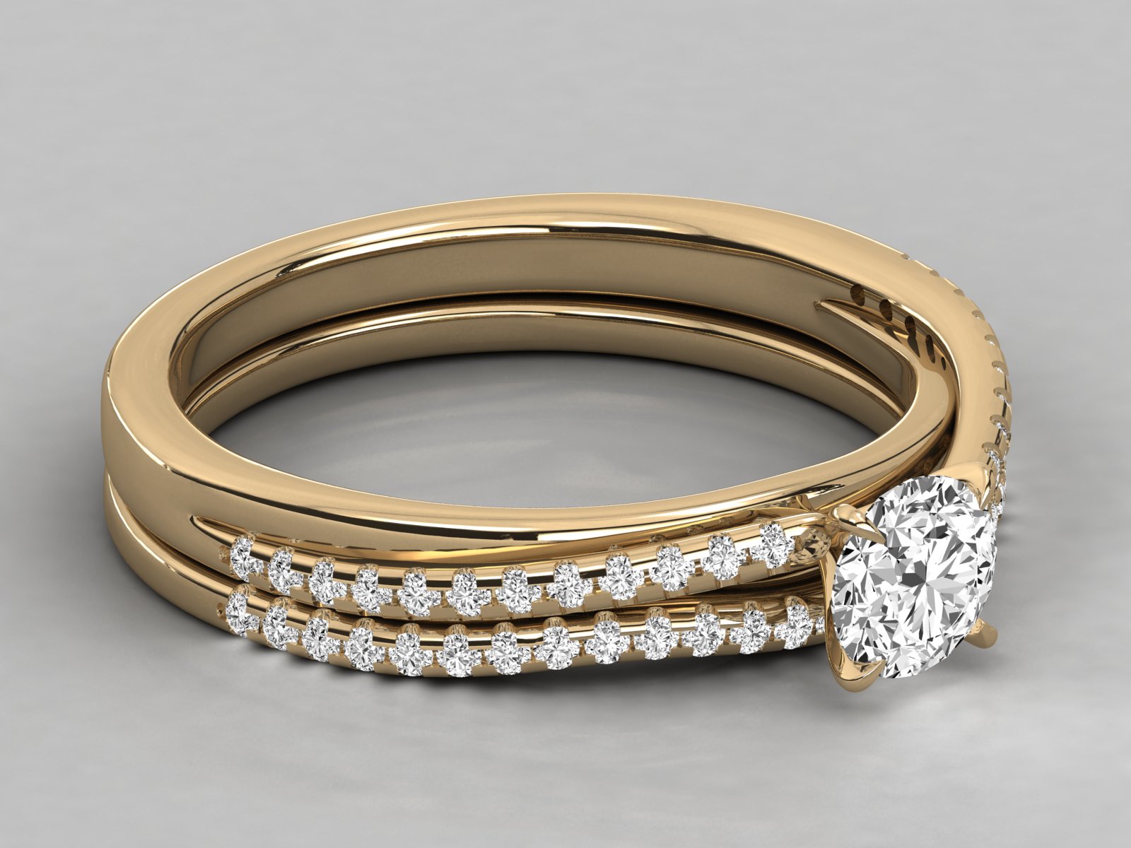 10K GOLD SOLITAIRE  LAB GROWN DIAMOND LADIES  RING.