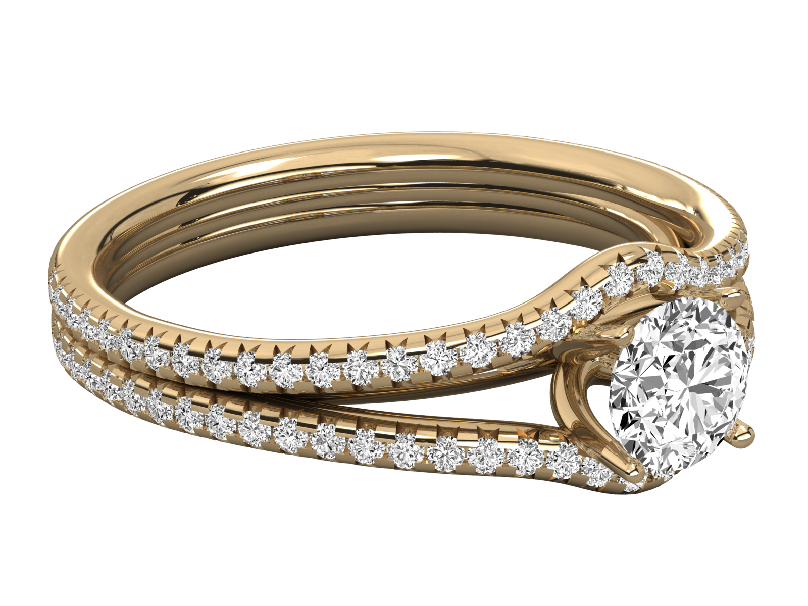 10K GOLD SOLITAIRE  LAB GROWN DIAMOND LADIES  RING.