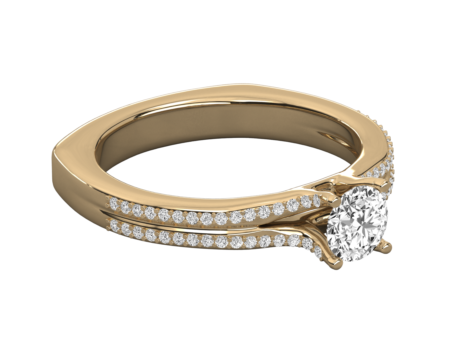 10K GOLD SOLITAIRE  BRILLIANT RING.