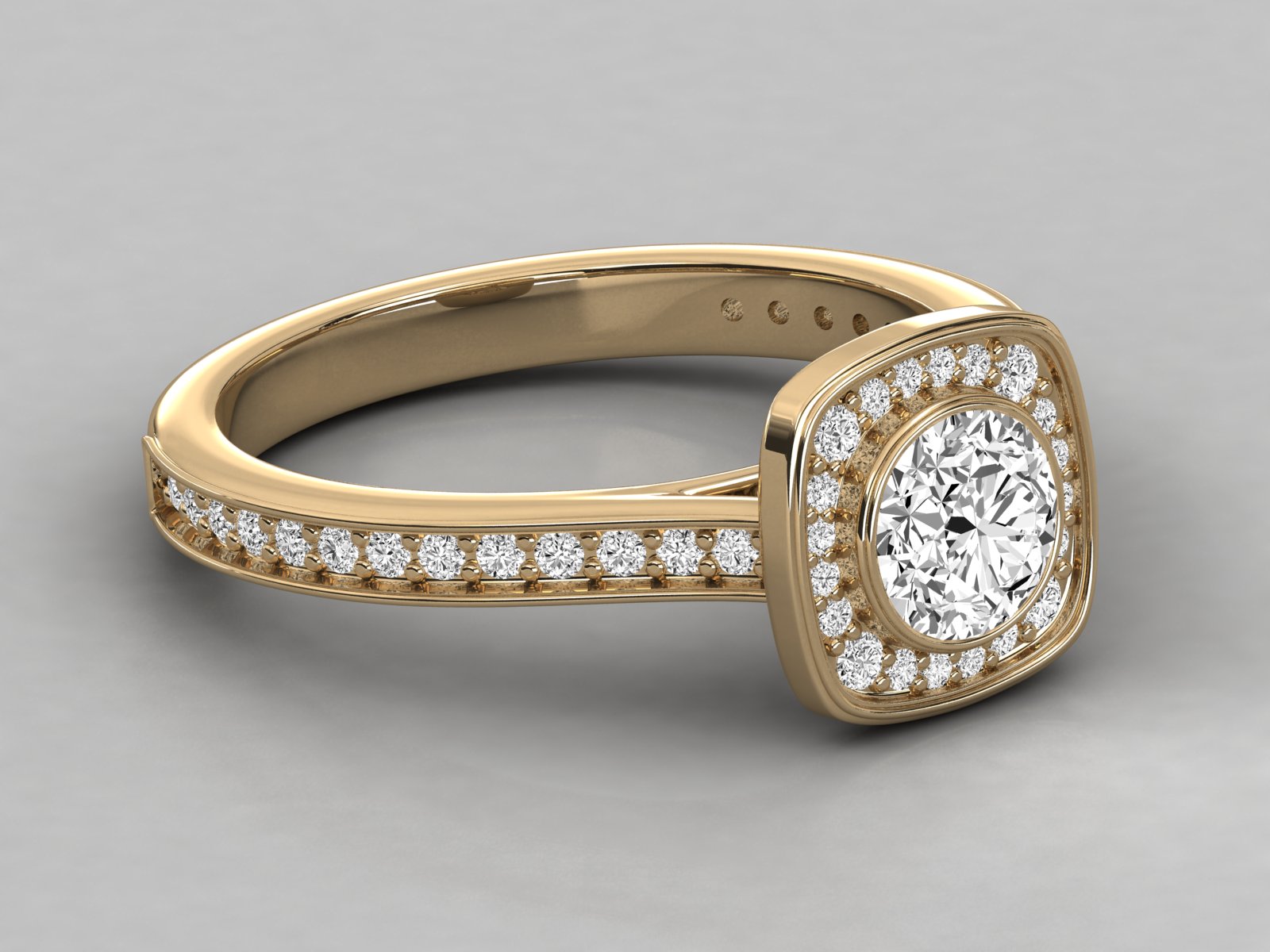 10K GOLD SOLITAIRE  DIAMOND LADIES  RING.