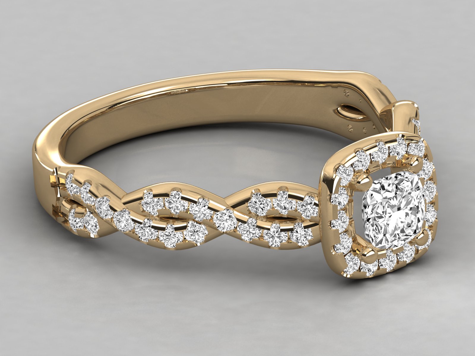 10K GOLD SOLITAIRE  LAB GROWN DIAMOND LADIES  RING.