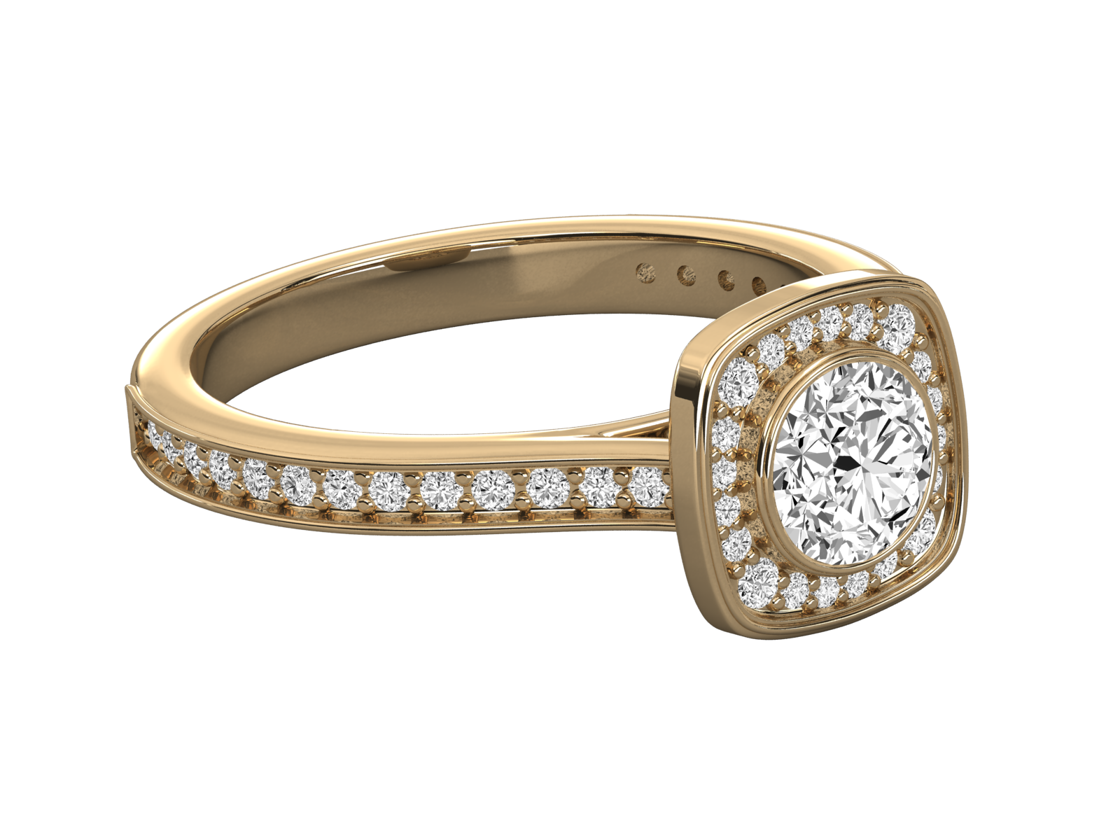 10K GOLD SOLITAIRE  DIAMOND LADIES  RING.